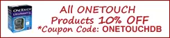 All ONETOUCH Products 10% OFF
