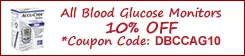 All Blood Glucose Monitors 10% OFF