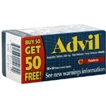BUY 50 GET 50 FREE! Advil Pain Reliever/Fever Reducer, 200 mg, Ibuprofen tablets