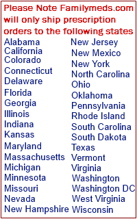 States Where Prescriptions are Mailed