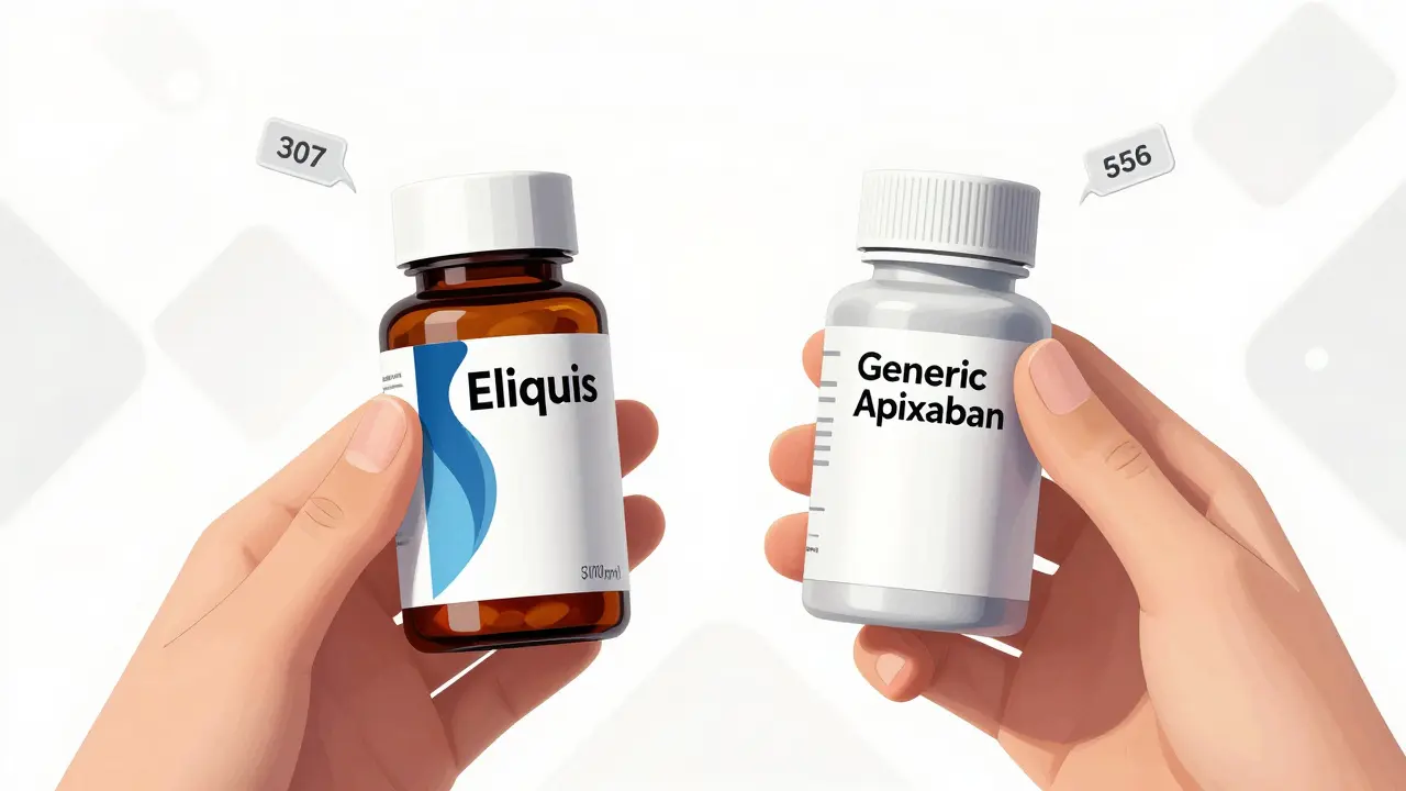Comparison of branded and generic pill bottles in anime style