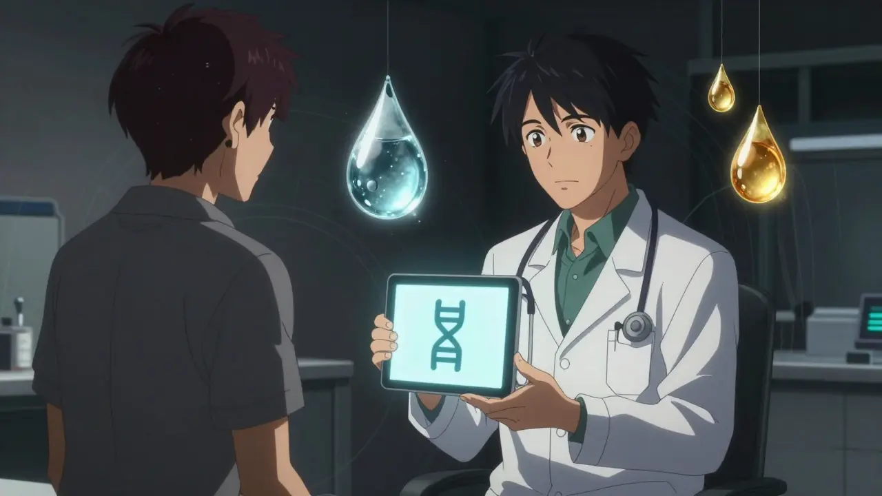 Doctor and patient discussing treatment options, anime style